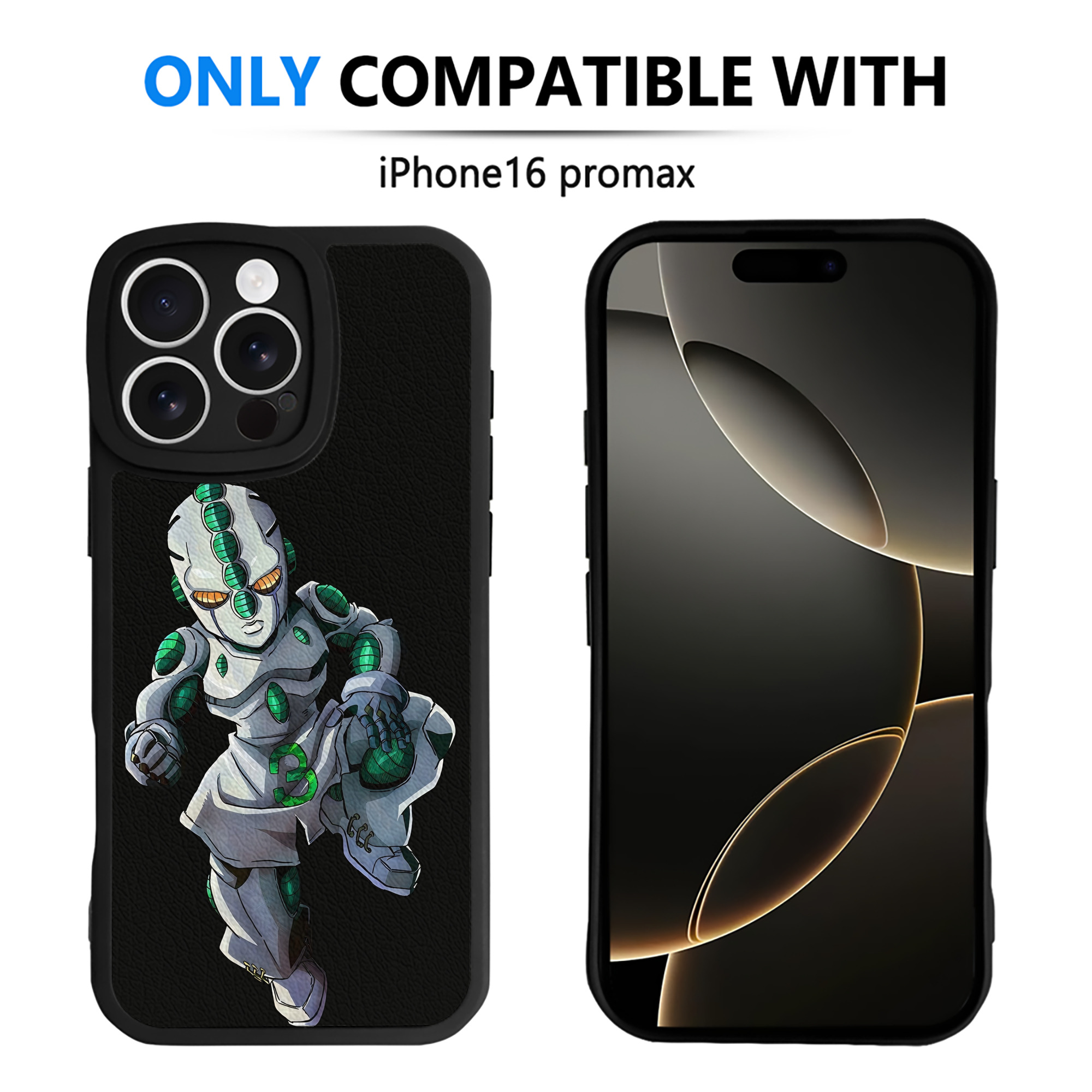 （画像用） ジョジョの奇妙な冒険 広瀨康一 JoJo's Bizarre Adventure Hirose Koichi 【iPhone 16シリーズ対応】シリコンスマホケース（レザー調） 材質：シリコン